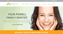 Desktop Screenshot of brightsmilepowell.com